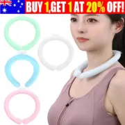 Neck Cooler Tube Wearable Cooling Neck Wraps Hands Free Cold Gel Ice Pack Summer