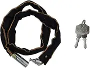 Bicycle Chain Lock,Chain Bicycle Lock Durable Security Anti-Theft Bike Chain Lock with 2 Keys Door Lock for Bicycle,Motorcycle,Mountain,Road Cycling Silver