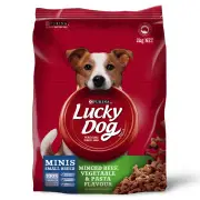 Lucky Dog Minis Minced Beef Vegetable Pasta Flavour Dry Dog Food