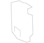 Genuine GM Passenger Side Front Compartment Side Rail Bracket 84752622