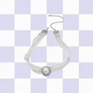 SAUVAGES layered pearl necklace 層次珍珠短項鍊