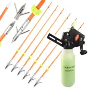 30"Fish Arrow Set Fishing Reel Rope Pot Archery Compound Bow Tool Hunting Target