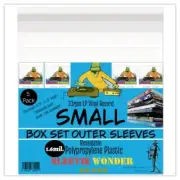 Small Box Set Outer Plastic Sleeves (x5) 1.6mil Reseal LP Vinyl Record Boxset