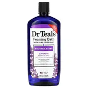 Dr. Teal's, Foaming Bath With Pure Epsom Salt, Lavender, 34 fl oz (1,000 ml)