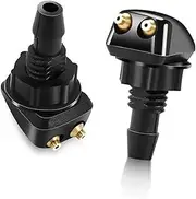 DEMULAX, for Subaru, for Forester, for Outback, for Legacy 2Pcs Front Windshield Wiper Water Spray Car Windshield Nozzle Windshield Spray Jet