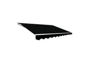 Outdoor Folding Arm Awning Retractable Sunshade Canopy Black 3.0m x 2.5m