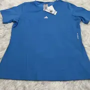 Adidas Women's 2XL Techfit Short-Sleeve Training T Pulse Blue/White HN9083 $35