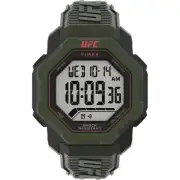 Timex Men's Watch UFC Knockout Chrono Digital Dial Green Resin Strap TW2V88300