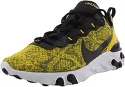 [Nike] Womens React Element 55 Lifestyle Running Shoes Yellow 6.5 Medium (B,M)