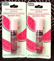2pk B PURE WATERMELON SCENT LIPGLOSS MOISTURIZES HYDRATE FULL PLUMP LIP GLOSS