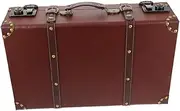 HEATSHAKING Vintage Suitcase Decorative Storage Box Retro Style Handheld Storage Chest for Home Organization and Photography Props Premium Density Board Material Design Smooth