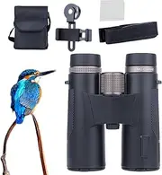 Binoculars Small - Pocket Binoculars for Travel | tactiical | for Adults | High Definition, 12x Magnification, Ed Lenses, Anti-Slip, Waterproof for Bird Watching Hunting