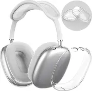 Khxriypha Clear Case for AirPods Max Case Cover Soft TPU Protective Ear Cups Covers Accessories【Anti-Fingerprint, Anti-Scratch & Anti-Dust】 (Crystal Clear)