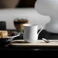在飛比找蝦皮商城精選優惠-紙白釉束腰馬克杯現代簡約家居素雅咖啡杯辦公室素色水杯【A36