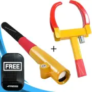 Wheel Clamp Lock+Baseball Steering Wheel Lock Caravan Heavy Duty WL2+SWBBL. Mat?