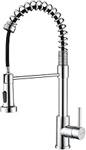 Decaura Kitchen Mixer Tap Pull Out 2-Mode Sprayer Laundry Tap Sink Faucet Swivel Spout (Chrome)