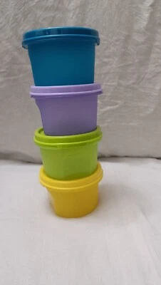 Tupperware MM Round 1 Set Of 4 Dry Storage containers Masala Storage