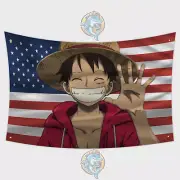 Monkey D Luffy Flag 3x5ft Anime Flag Tapestry