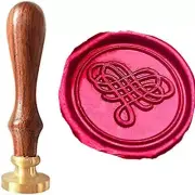 Filigree Heart Wax Seal Sealing Stamp Rosewood Handle Set Wedding Invitation Chr