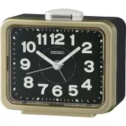 NEW Seiko Mayfair Retro Bedside Alarm Clock, Gold, 11cm