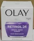 Olay Retinol 24 Smooth Renew Hydrate Night Moisturizer Fragrance-Free 1.7 Oz