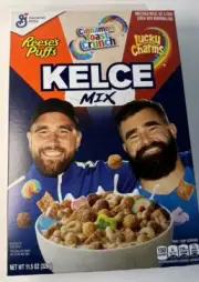 Travis Jason Kelce Mix Cereal Reeses Cinammon Toast Crunch Lucky Charms Limited