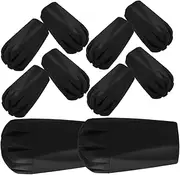 10pcs Non-Slip Walking Stick Replacement Tips Rubber End Caps Thickened Hiking Poles Cane Feet Rubber Tip for Trekking and Hiking