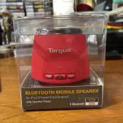 Targus Bluetooth Mobile Speaker iPod/iPhone/iPad/Android Speaker Phone Red