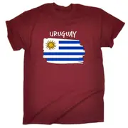 Uruguay - Country Flag Nationality Mens T-Shirt T Shirt Tshirts