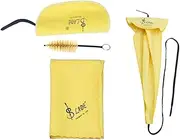 kesoto Alto Tenor Soprano Saxophone Care Kit, Cleaning Cloth Swabs Mouthpiece Brush For Saxophonist Students Music Lovers