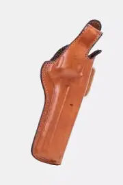 Bianchi 5BHL Thumbsnap OWB Leather Belt Loop Plain Tan Right Holster - 13652