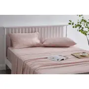 Trafalgar Brooklyn Bamboo Cotton Bed Sheet Set - Dusty Pink, King - King