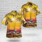 Bridgewater New Jersey Bridgewater Fire District No3 Hawaiian Shirt