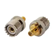 10-Pack SMA Female to UHF SO-239 Female Connector Adapter for Two Way Ham Radio