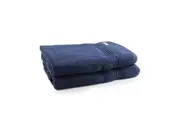 2pc Onkaparinga 90x167cm Cotton Flinders Premium Bath Sheets Set 600GSM Denim