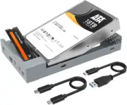 USB C Docking Station for M.2 PCIe NVMe + 2.5 3.5 Inch SATA SSD/HDD with Offline