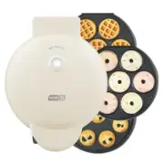Multi-Maker Treat Maker System, Mini Donuts, Waffle Bites, Mini Cupcakes - Cream