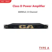 600Wx2 Class D Power Amplifier 2CH Power Amp for Bar Disco Concerts GAP-C1000 A