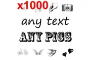 1000 LARGE Personalised return address label adhesive custom sticker 61x50mm