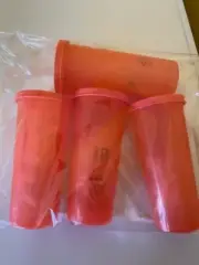 Tupperware Tumblers set 4 Cups 12 oz