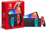 NEW Nintendo Switch OLED 64GB Neon Red Blue Joy-Con