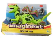 2004 Mattel Imaginext Razor T-Rex 15" Dinosaurs Action Figure New RARE GREEN
