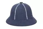 Kangol Ties That Bind Wool Deep Sea Blue Casual Bucket Hat NWT Size Large