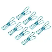 Tablecloth Clips, 32mm Carbon Steel Clamps for Fixing Table Cloth, Blue 8 Pcs