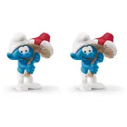 2x Schleich 2.1'' Smurf w/ Good Luck Charm Action Figure Kids/Children Toy 3-8y