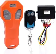 Royitay Wireless Winch Remote Control Kit for Truck Jeep ATV SUV Auto Winch with Indicator Light DC 12V 433MHZ Switch Handset Waterproof