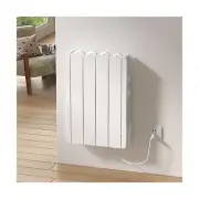 Panel Wall Heater 800W Aluminum Convection Heater with Wheels Freestanding Ad...