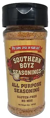 Southern Boyz All Purpose Cajun Creole Seasoning 8 Ounce Shaker (No MSG Glu