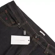 Luciano Barbera NWT Jeans Size 56 (US 40) in Dark Blueish Gray Cotton Blend