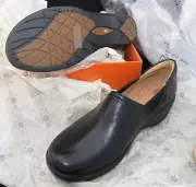 UN.LORY Clarks NEW loafers 9.5 M 9 1/2 black leather dress shoes ladies womens